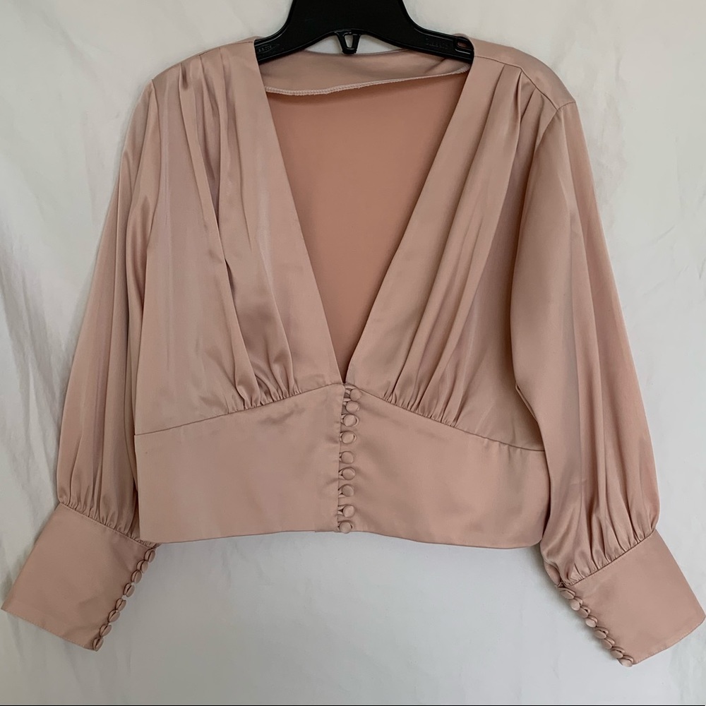 Custom Handmade Satin Top, Lirika Matoshi Inspired